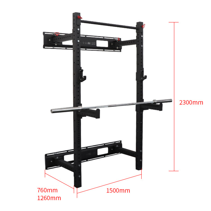سكوات راك جداري قابل للطي - Foldable Squat Rack