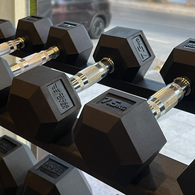 طقم دنابل سداسية ( 2.5kg to 30kg )