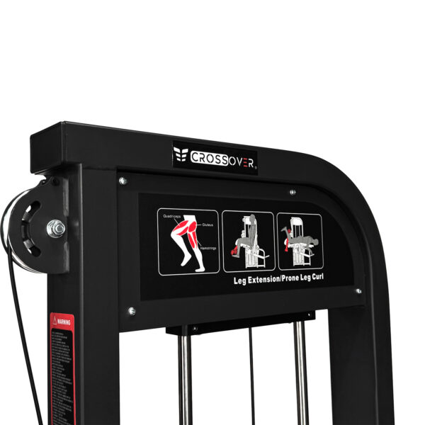 جهاز تمديد وثني الأرجل بوزن مدمج 100 كجم (Leg Extension & Leg Curl)