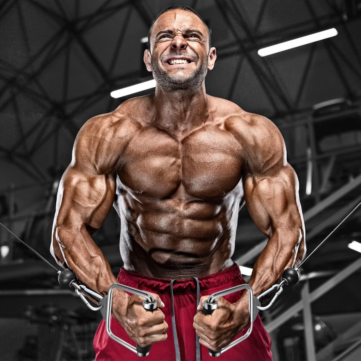 مقبض D لآلة الكيبل