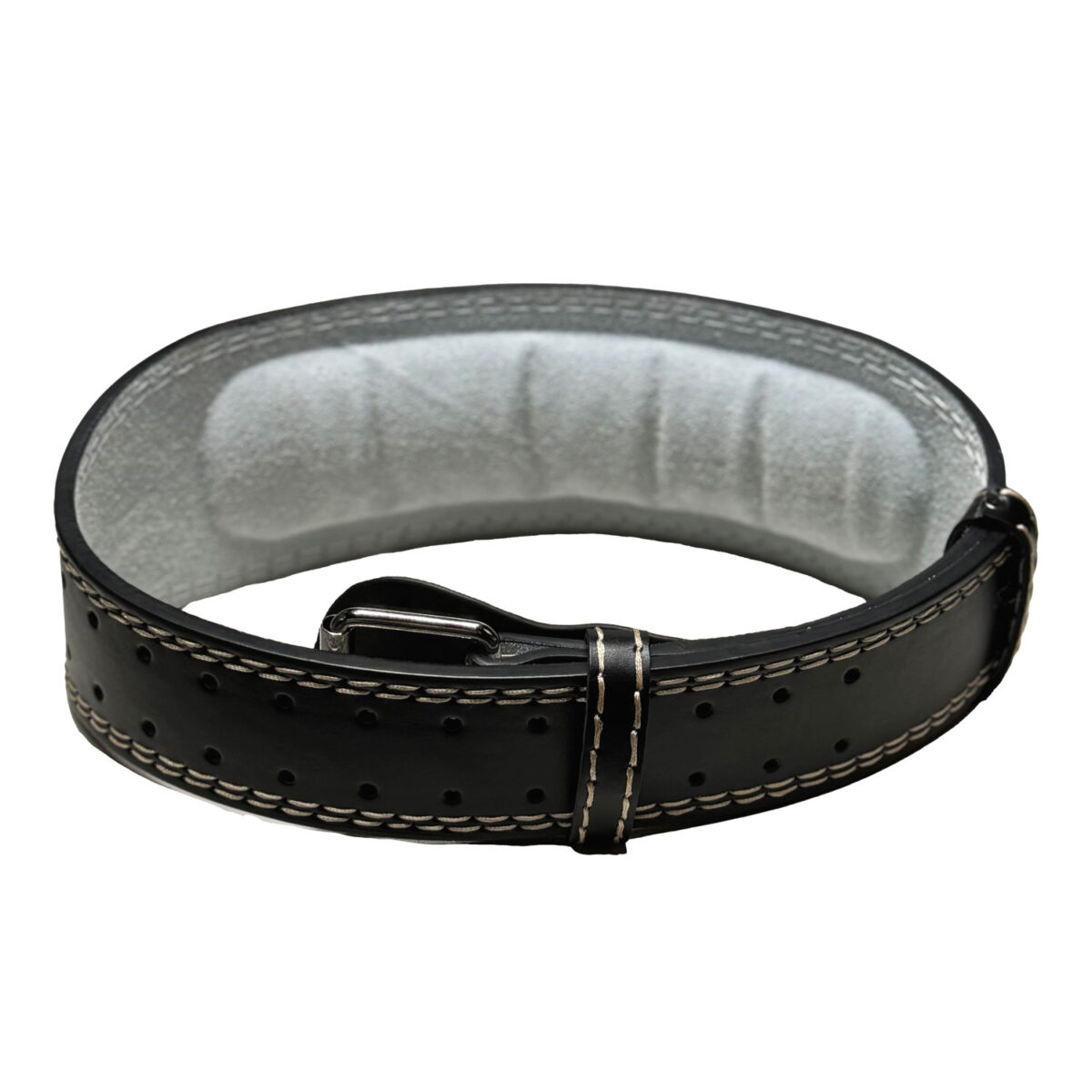 حزام رفع أثقال جلدي مبطّن