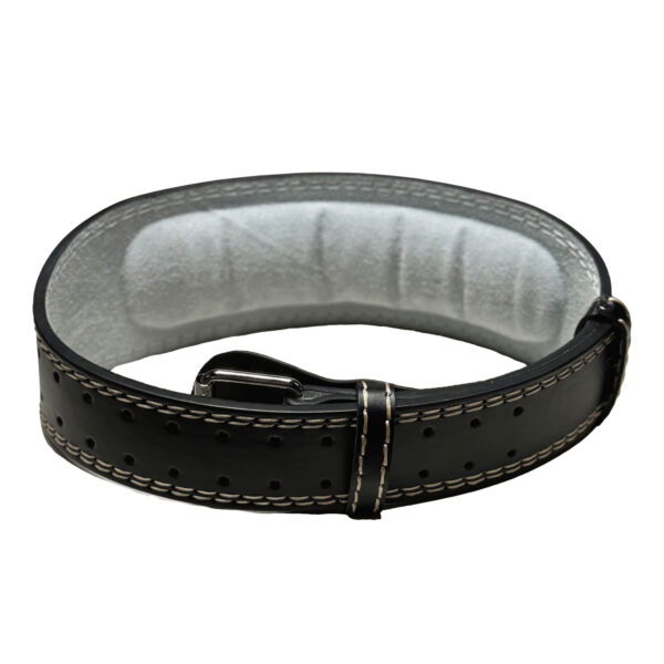 حزام رفع أثقال جلدي مبطّن