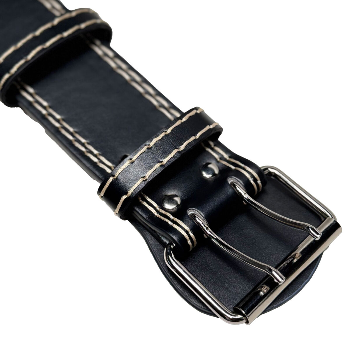 حزام رفع أثقال جلدي مبطّن