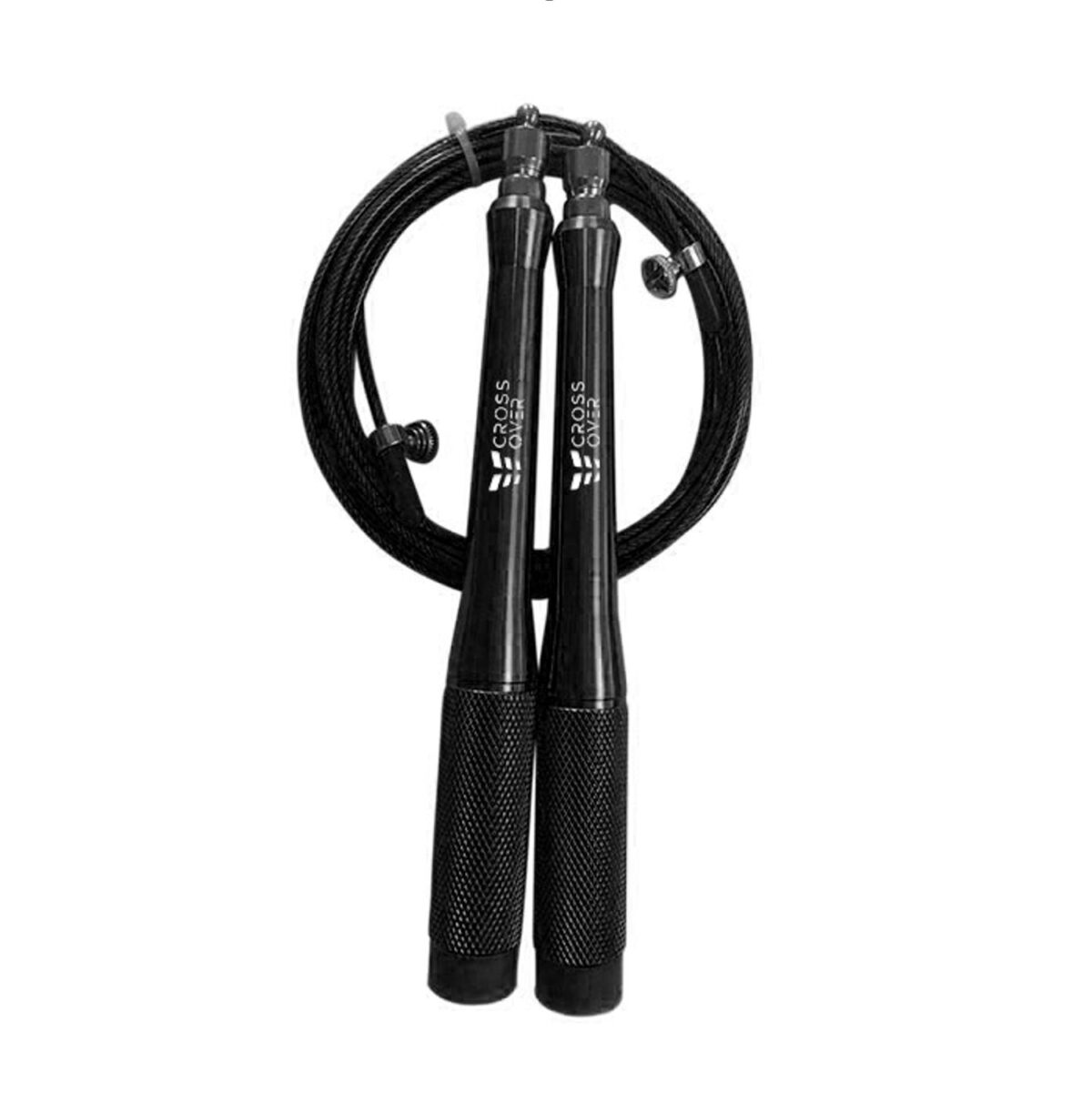 حبل قفز ألومنيوم أسود احترافي بخفة عالية