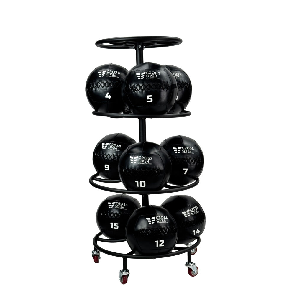 طقم كرات جدار كروس فيت مع حامل متحرك من CROSSOVER