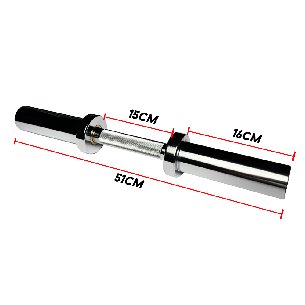 مقبض دامبل أولمبي من الكروم | Olympic Dumbbell Handle – CR-DB51