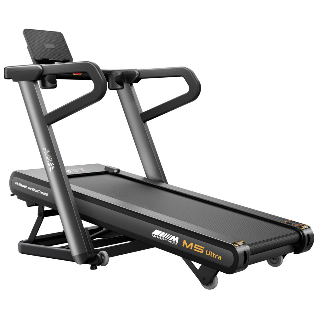 جهاز سير كهربائي شبه تجاري M5 Ultra قابل للطي ببلوتوث ومحرك 5HP Peak