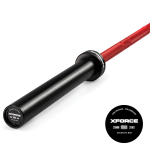 بار أولمبي سيراكوت أحمر وأسود 20 كجم 220 سم 28 مم XFORCE OK5002-1