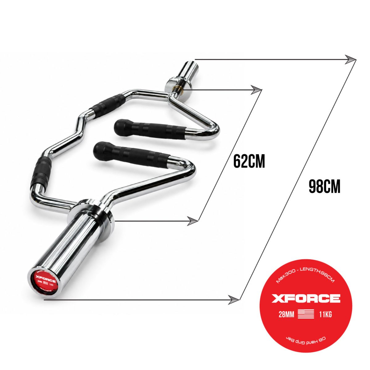 بار متعدد المسكات أولمبي 11 كجم XFORCE OK5022